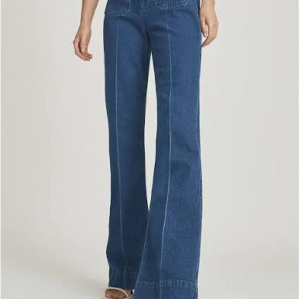 Reiss Blue Flare & Wide Leg Jeans